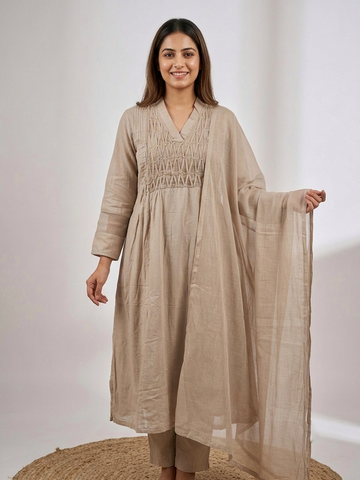 Prism Edit | Multi-Color Pearl Detailing Doriya Suit | 3-Piece Kurta Set with Dupatta