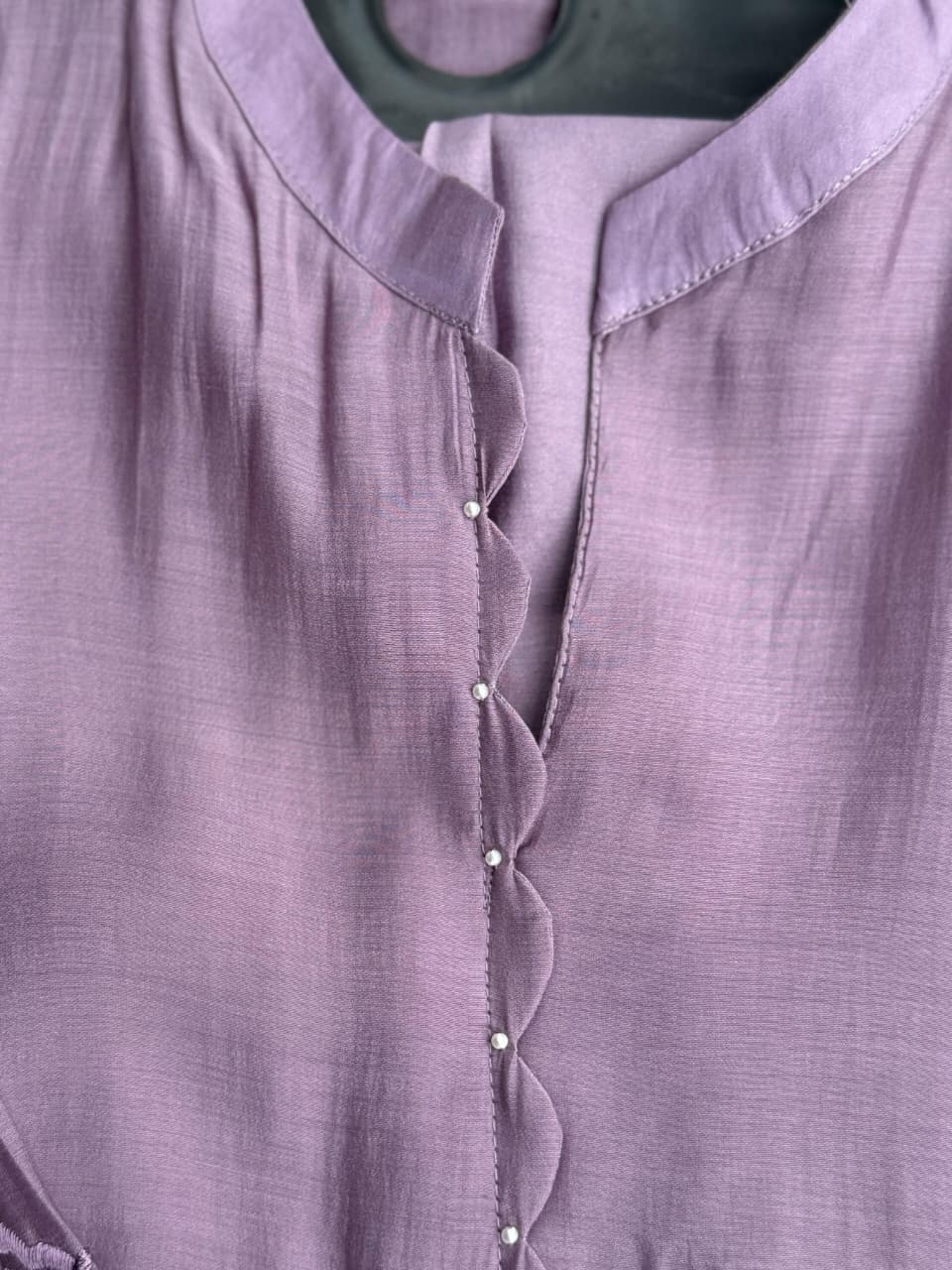 Soft Lavender Cutwork Embroidered Co-Ord Set - Butterfly Floral Kurti & Pants ✨🦋